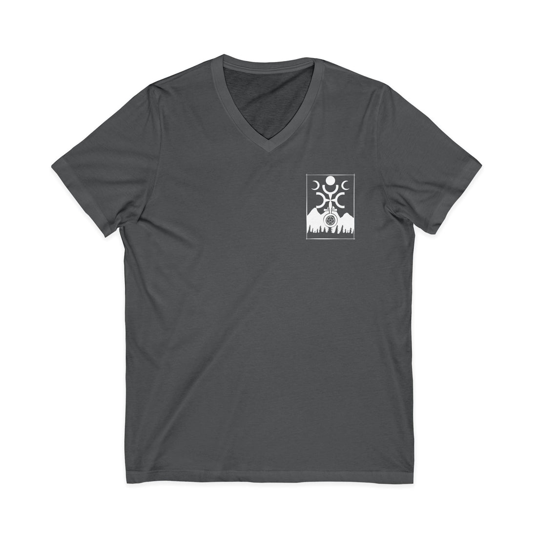 "We aren't bad; We just know our roots" Short Sleeve V-Neck Tee-Earth Fairy Holistics