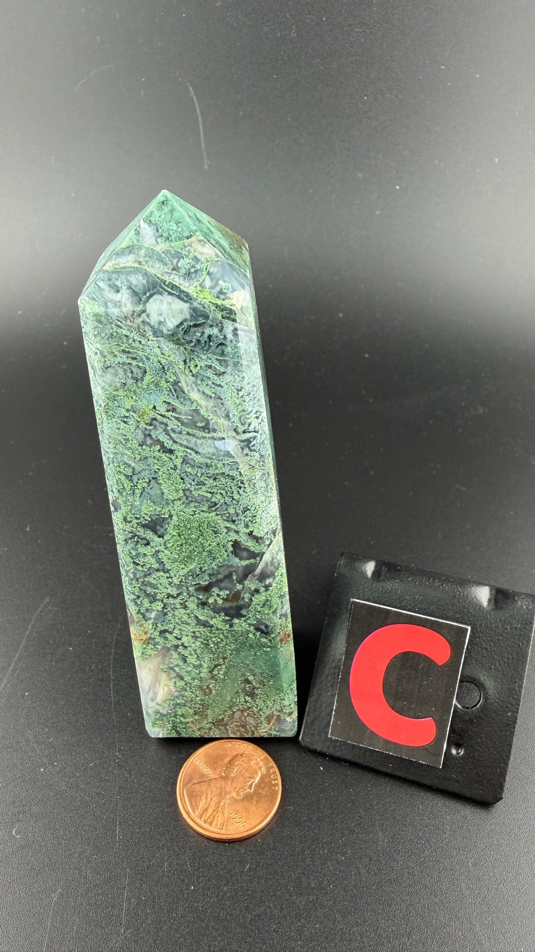 Moss Agate Obelisk Towers-Earth Fairy Holistics
