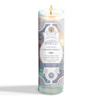 Prayer Candle - Manifest (8 in./9.5 oz.)-Earth Fairy Holistics