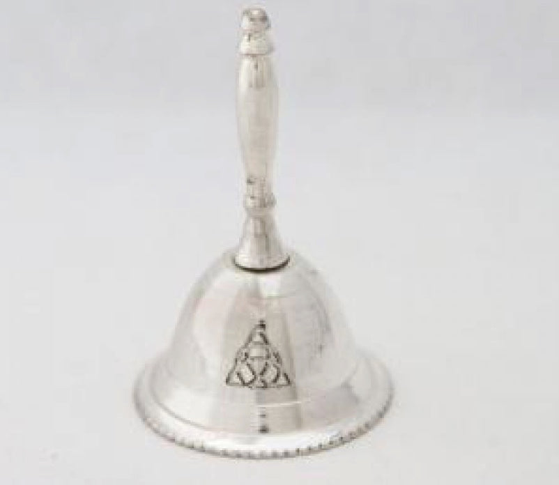 Silver Plated Altar Bell Triquetra-Earth Fairy Holistics