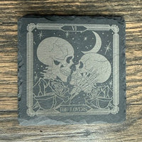 The Lovers Engraved Slate Coasters-Earth Fairy Holistics