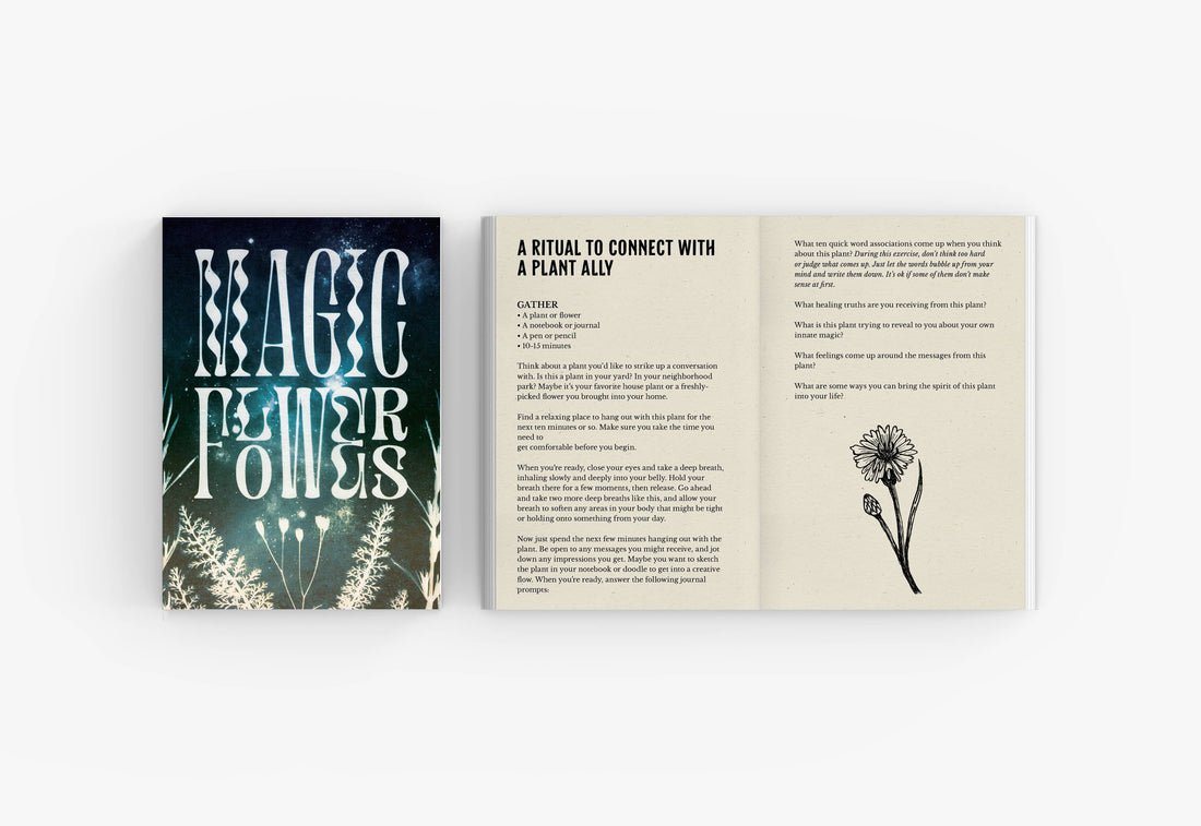 Magic Flowers - Softcover Full Color Book and Bookmark-Earth Fairy Holistics