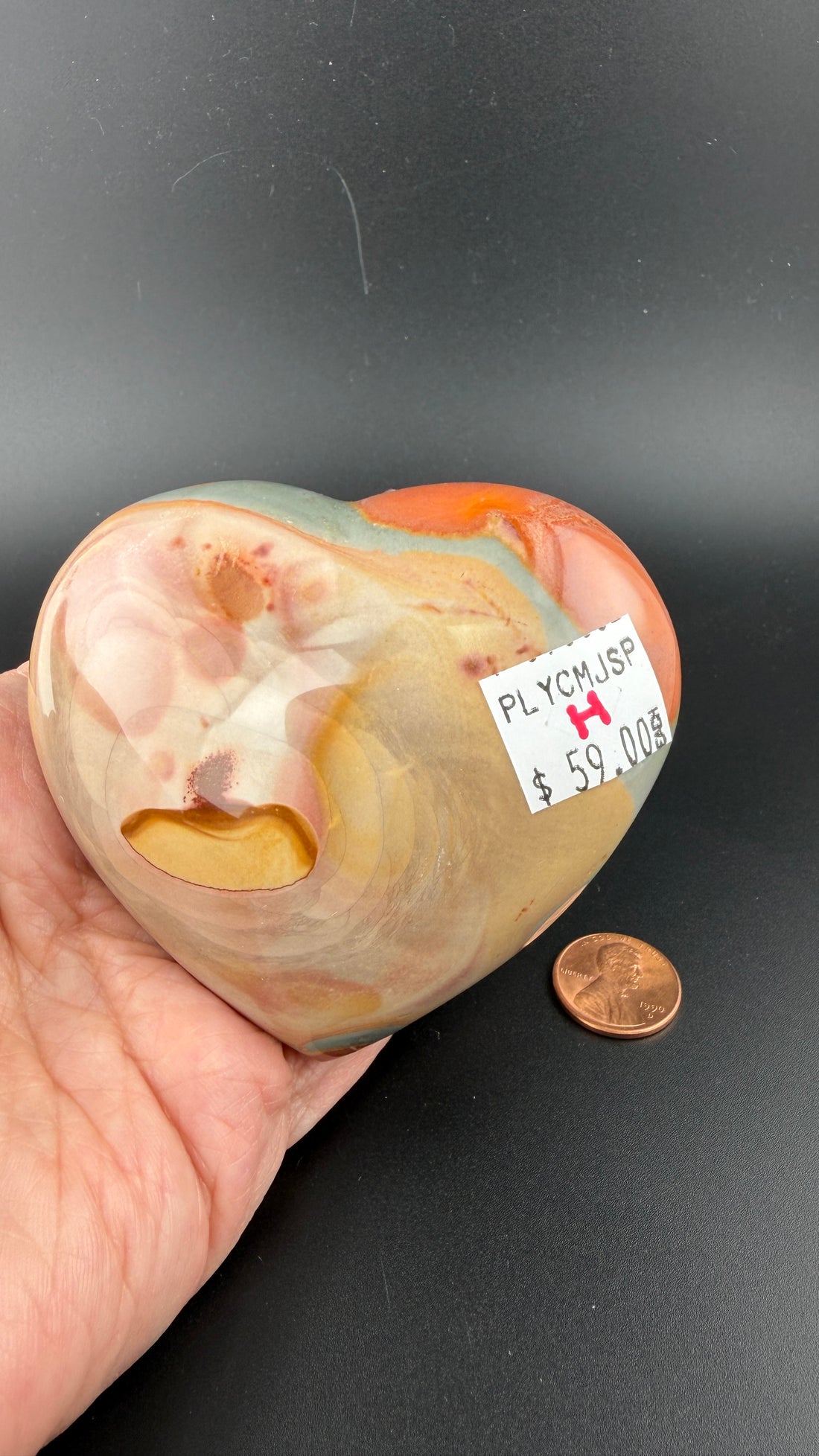 Polychrome Jasper Hearts-Earth Fairy Holistics