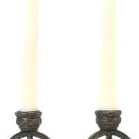 13520 Wiccan Pentagram Candle/Incense Holder Pair-Earth Fairy Holistics