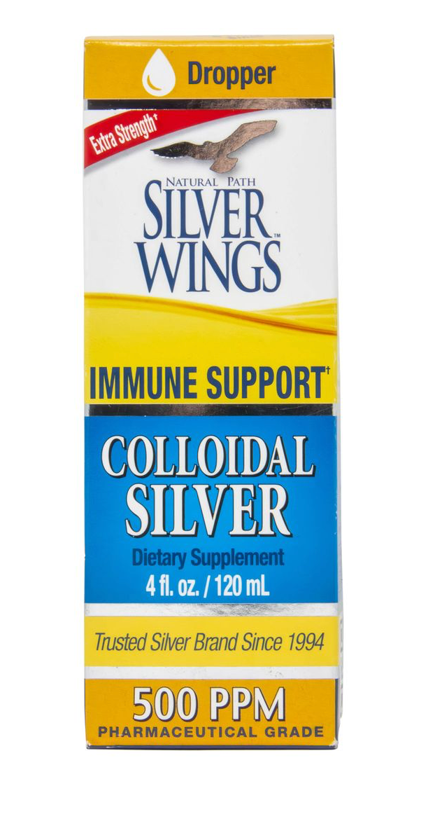 Silver Wings Colloidal Silver, 500 PPM - 4 fl oz