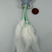 Spirit Wolf Dreamcatchers/Leather Keychains-Earth Fairy Holistics