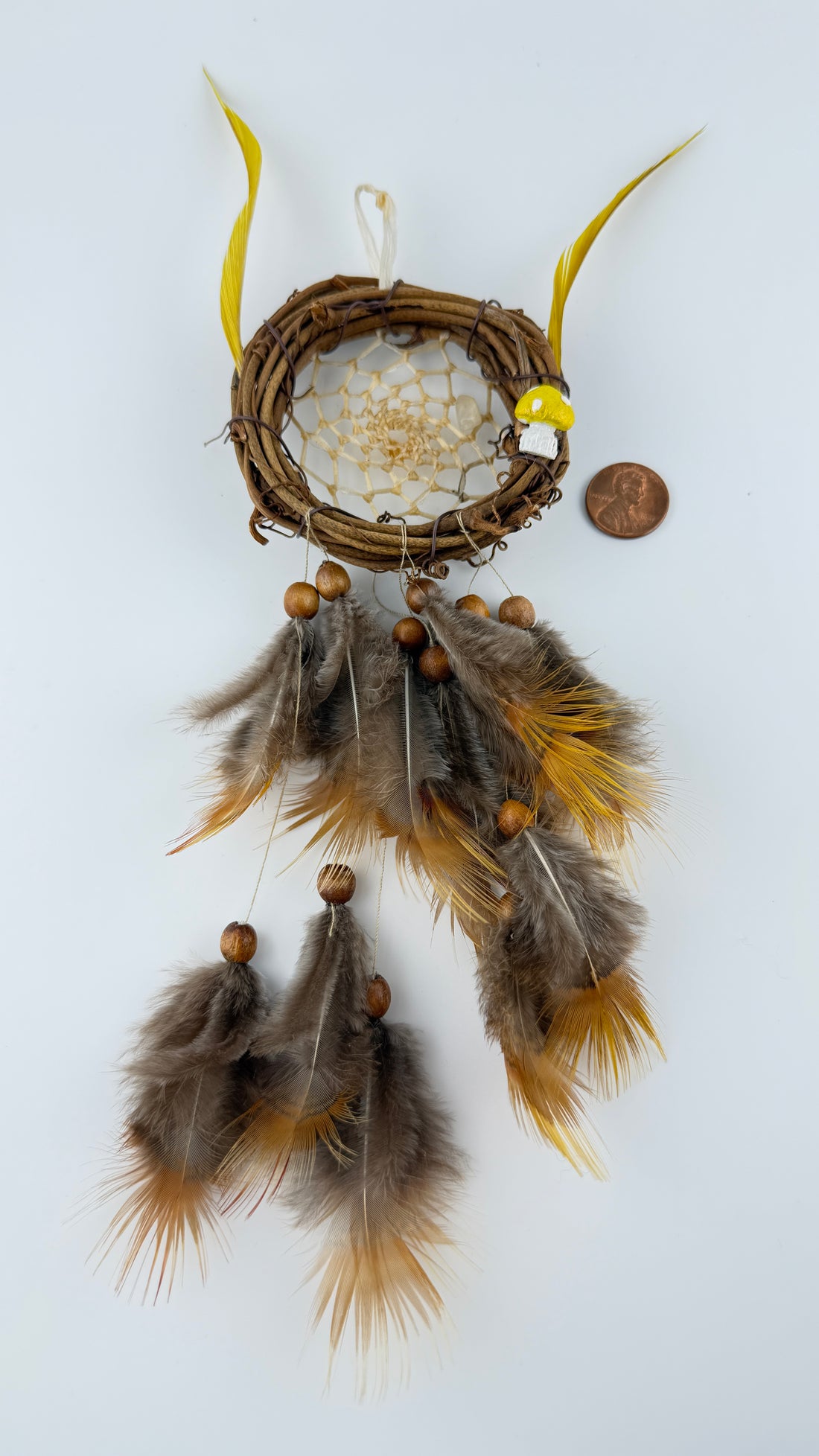 Spirit Wolf Dreamcatchers/Leather Keychains-Earth Fairy Holistics