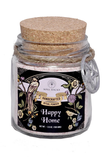 Happy Home Ritual Spell Powder Jar (3.5 oz)-Earth Fairy Holistics