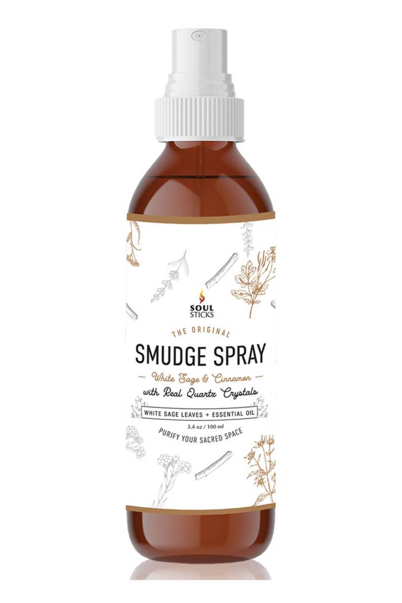 Soul Sticks - White Sage & Cinnamon Smudge Spray (3.5 oz)-Earth Fairy Holistics