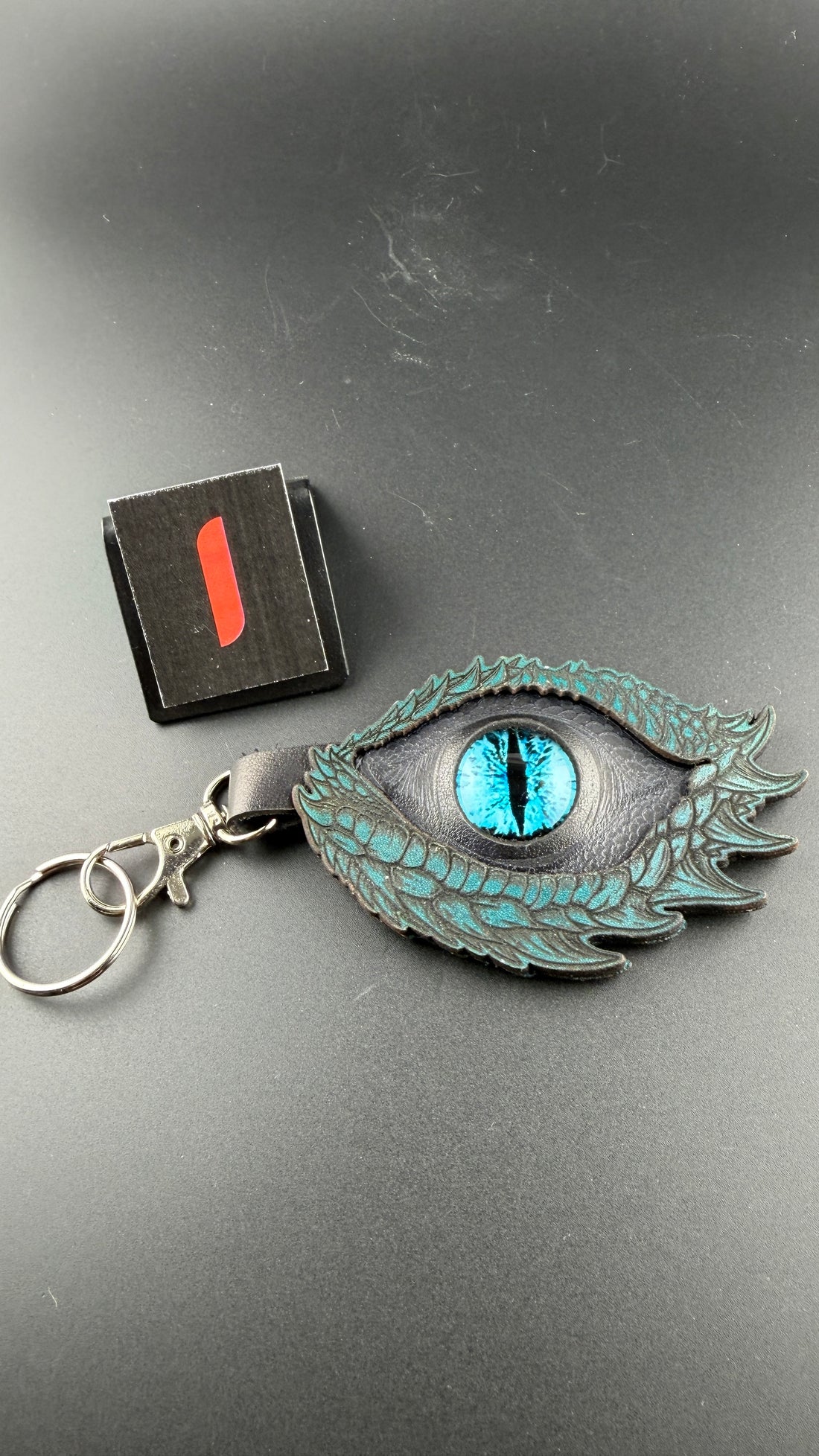 Spirit Wolf Leather Eye Keychains