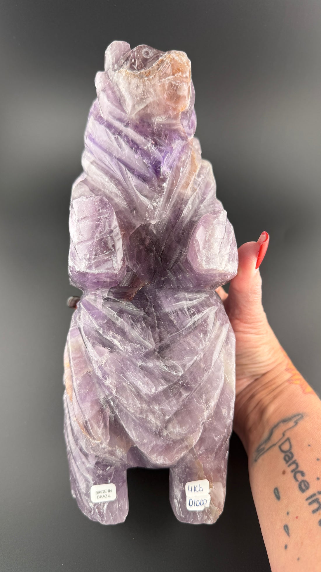 Amethyst Carved Bear
