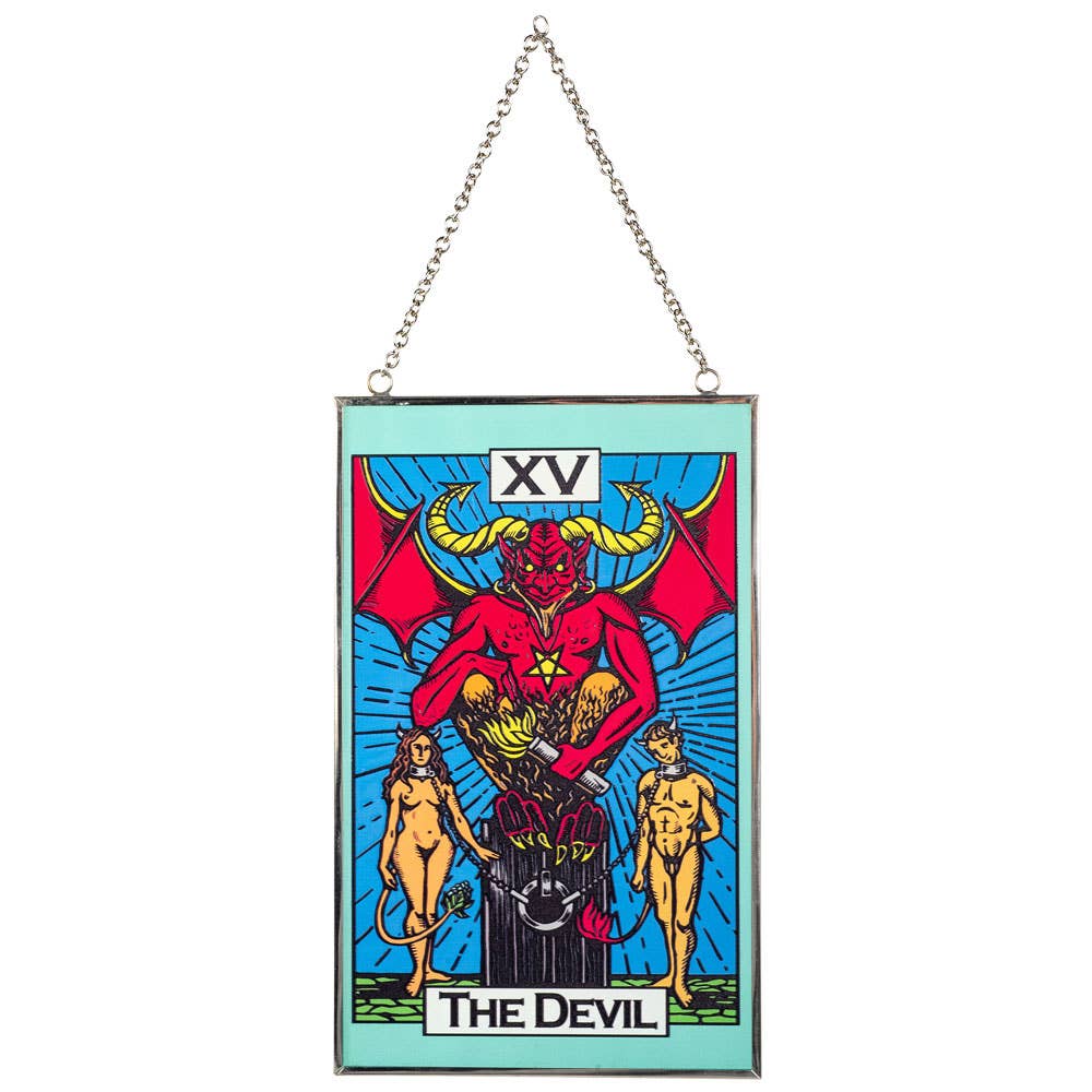 The Devil Tarot Suncatcher-Earth Fairy Holistics