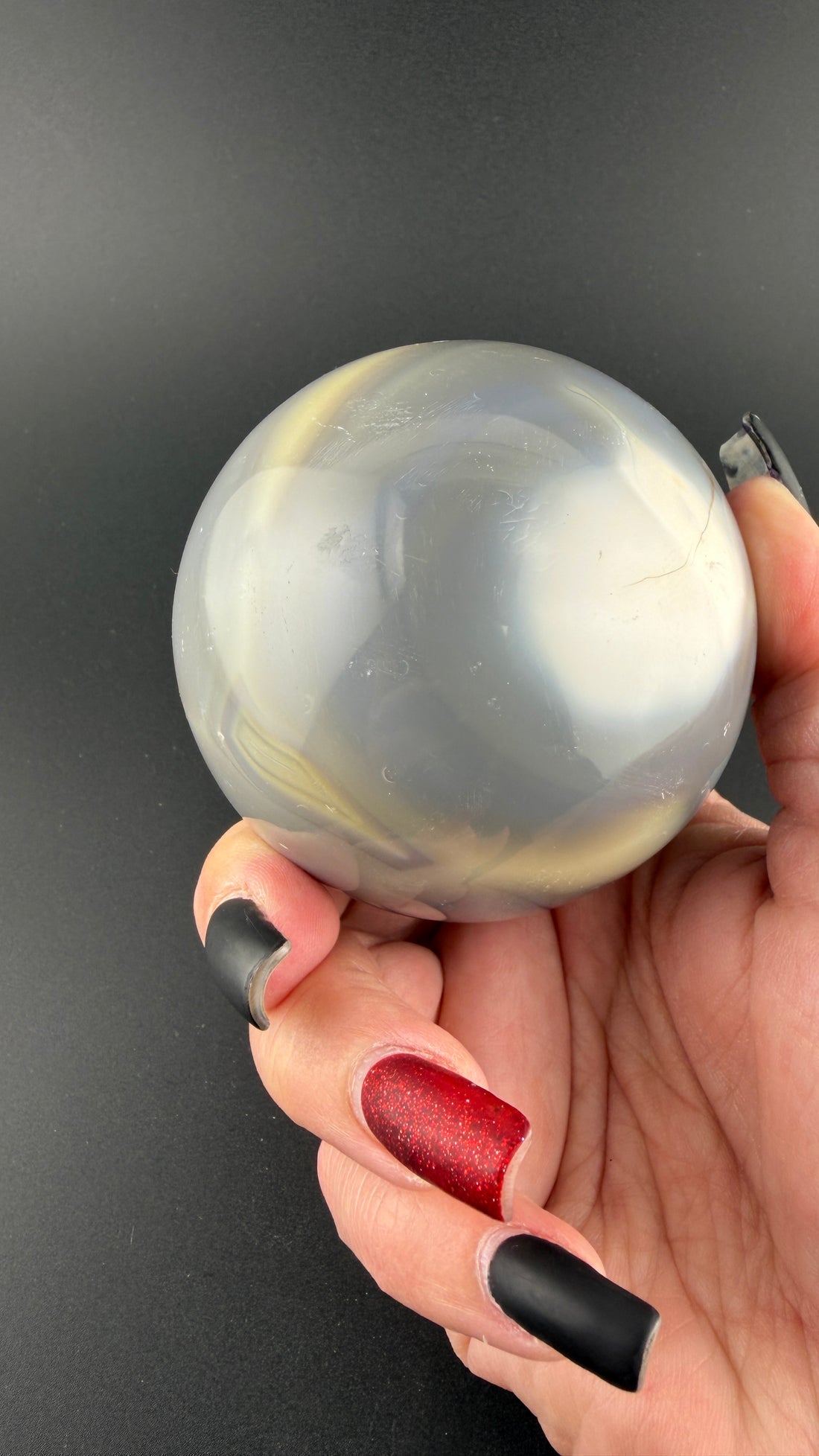 Orca Agate Sphere-Earth Fairy Holistics