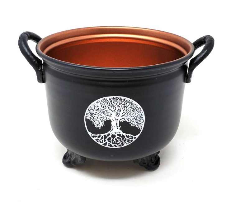 4" Tree of Life Metal Burner/ Cauldron