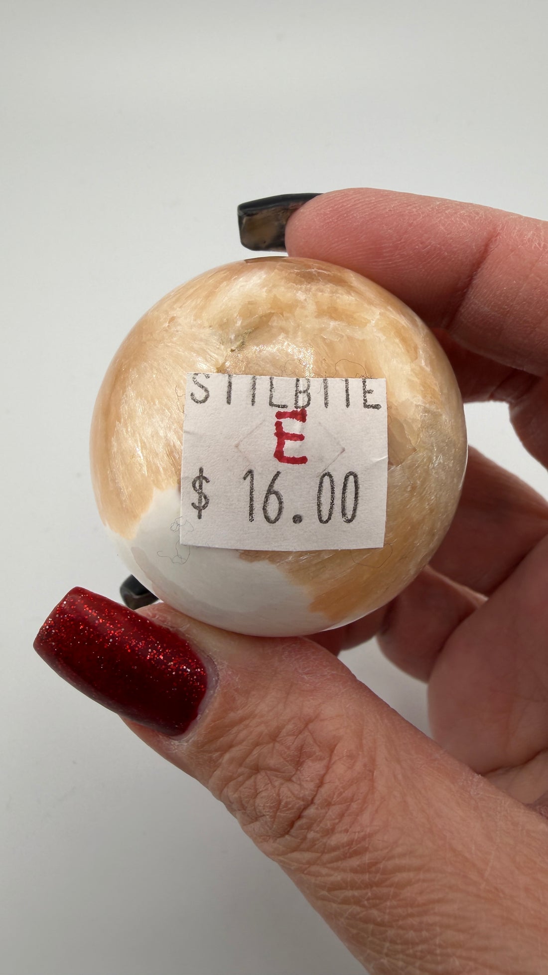 Peach Stilbite/Scolecite Spheres-Earth Fairy Holistics