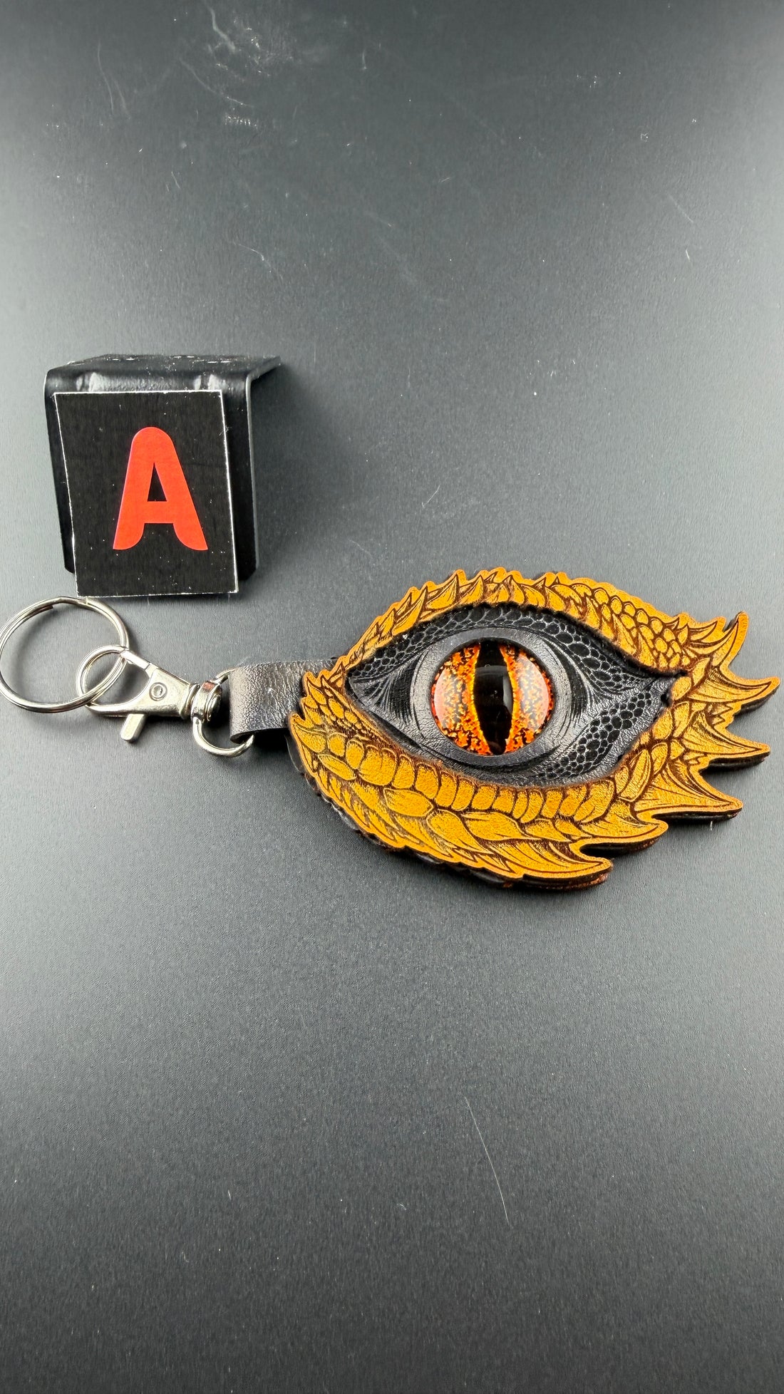 Spirit Wolf Leather Eye Keychains