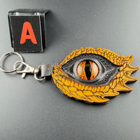 Spirit Wolf Leather Eye Keychains