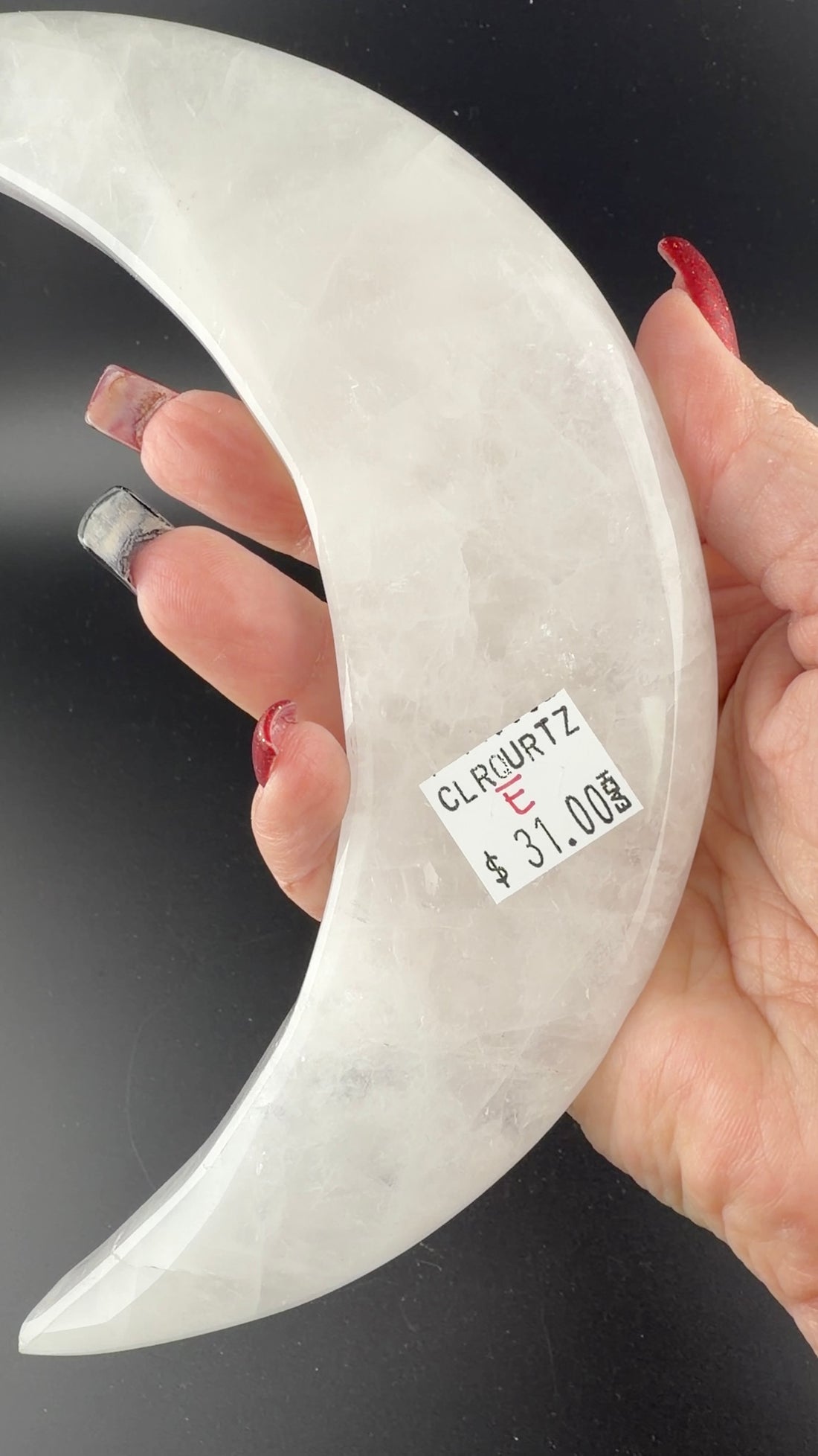 Clear Quartz Crescent Moons-Earth Fairy Holistics