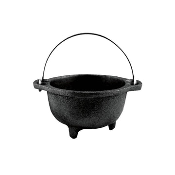 Plain Cast Iron Cauldron Bowl w/ Hanger (4 in.)-Earth Fairy Holistics