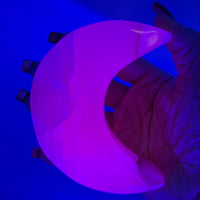 Mangano Calcite Crescent Moons (UV Reactive)-Earth Fairy Holistics