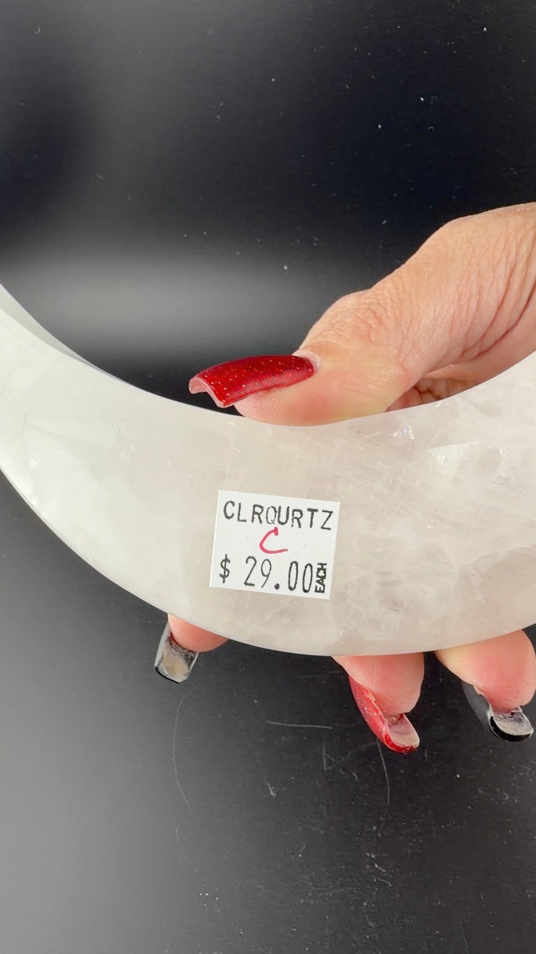 Clear Quartz Crescent Moons-Earth Fairy Holistics