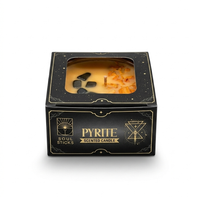 Pyrite Crystal Smudge Candle-Earth Fairy Holistics