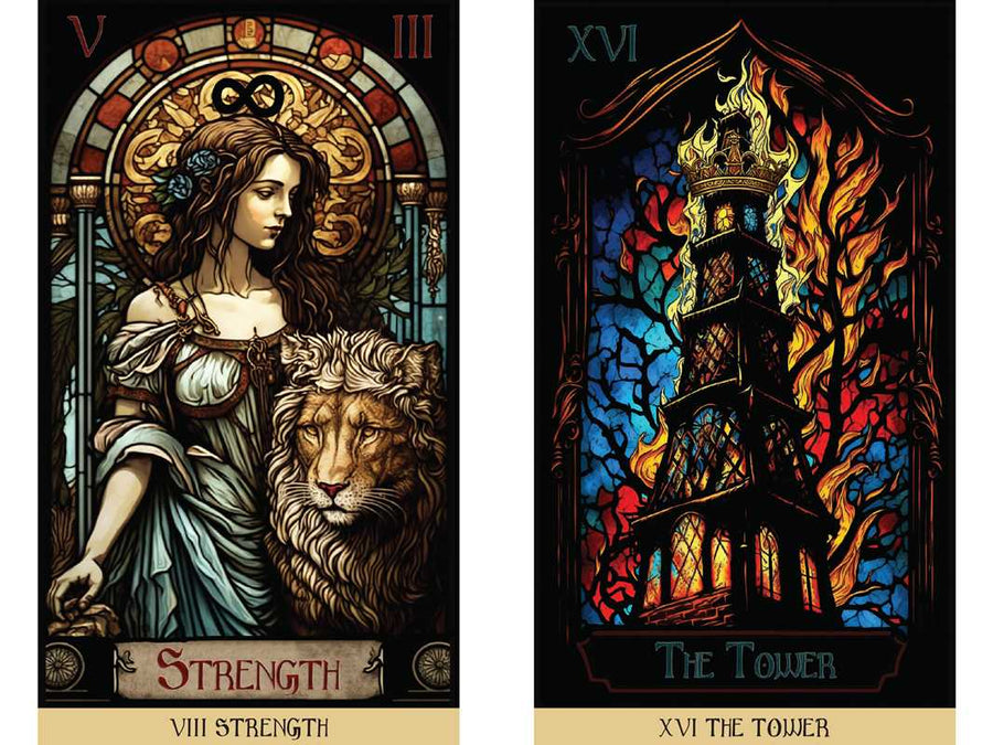 Stained Glass Tarot by James Edward-Earth Fairy Holistics