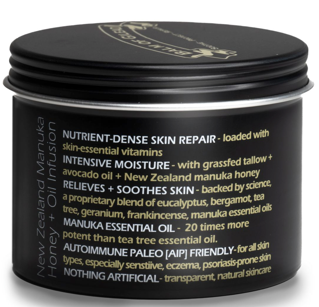 Balm of Gilead Cream, Manuka Honey, Intensive Skin Healing, Grass-Fed Tallow