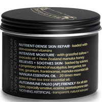 Balm of Gilead Cream, Manuka Honey, Intensive Skin Healing, Grass-Fed Tallow