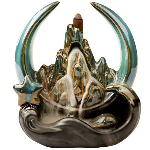 MOUNTAIN SCENE BACKFLOW BURNER-Earth Fairy Holistics