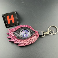 Spirit Wolf Leather Eye Keychains