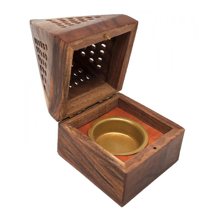 Wooden Temple Cone/Charcoal Burner