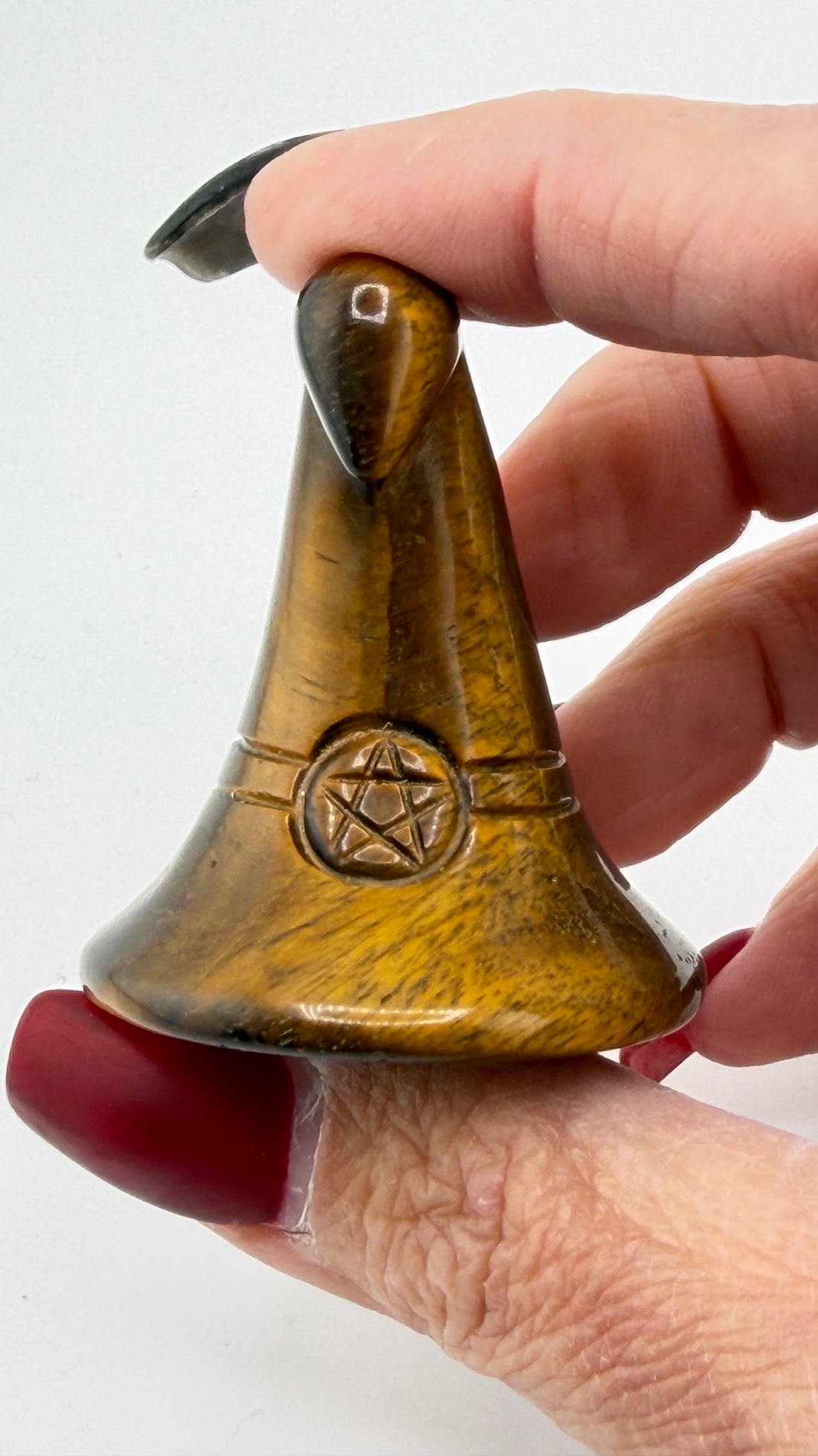 Witch's Hat Crystal Carving