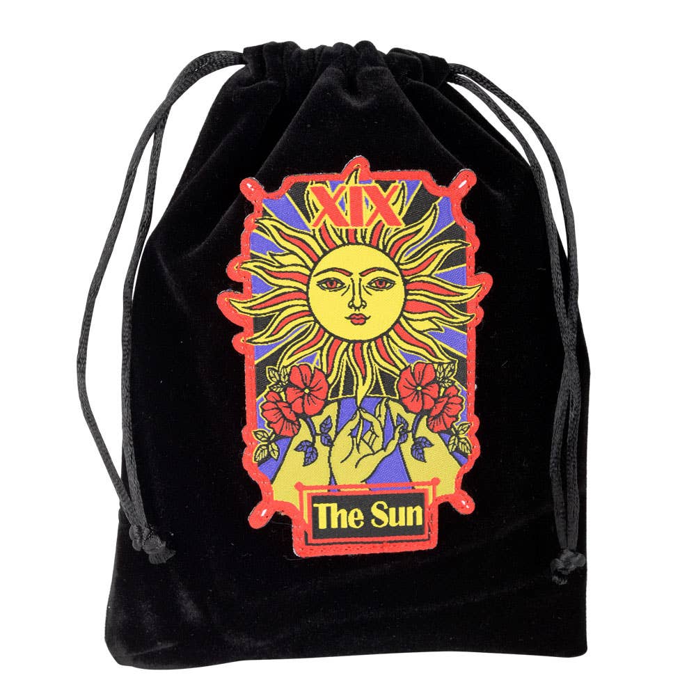 The Sun Velvet Tarot Bag-Earth Fairy Holistics