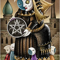 Deviant Moon Tarot Borderless Miniature Edition-Earth Fairy Holistics