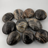 Black Moonstone Palm Stone-Earth Fairy Holistics
