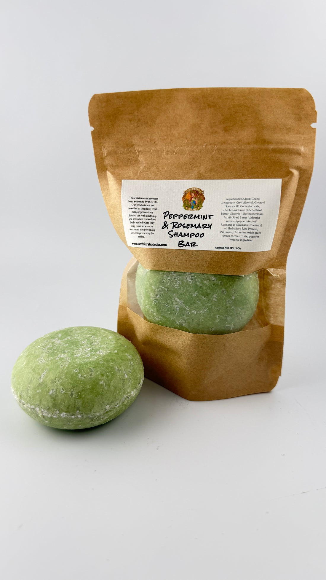 Peppermint & Rosemary Shampoo Bar