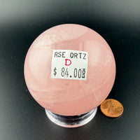 Rose Quarts Spheres