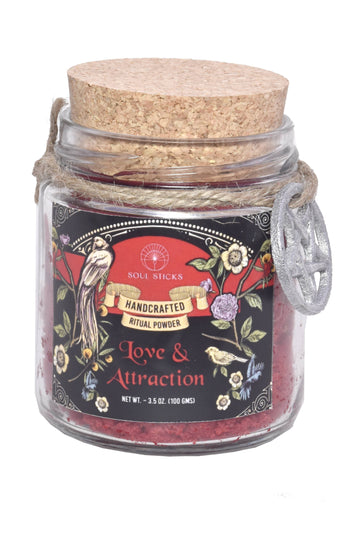 Love & Attraction Ritual Spell Powder Jar (3.5 oz)-Earth Fairy Holistics