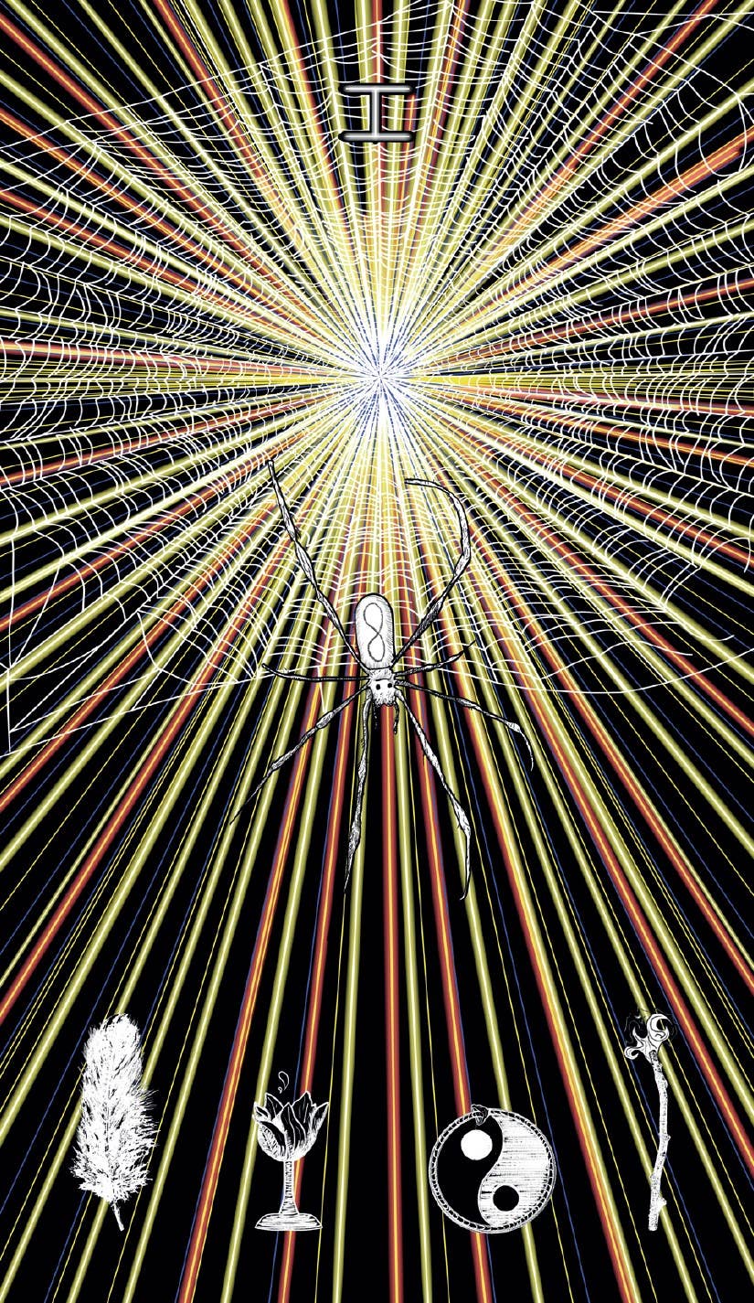 Sacred Web Tarot, The: Jannie Bui Brown-Earth Fairy Holistics