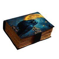 New Raven Leather Journal Gothic Book Grimoire Tarot Journal-Earth Fairy Holistics