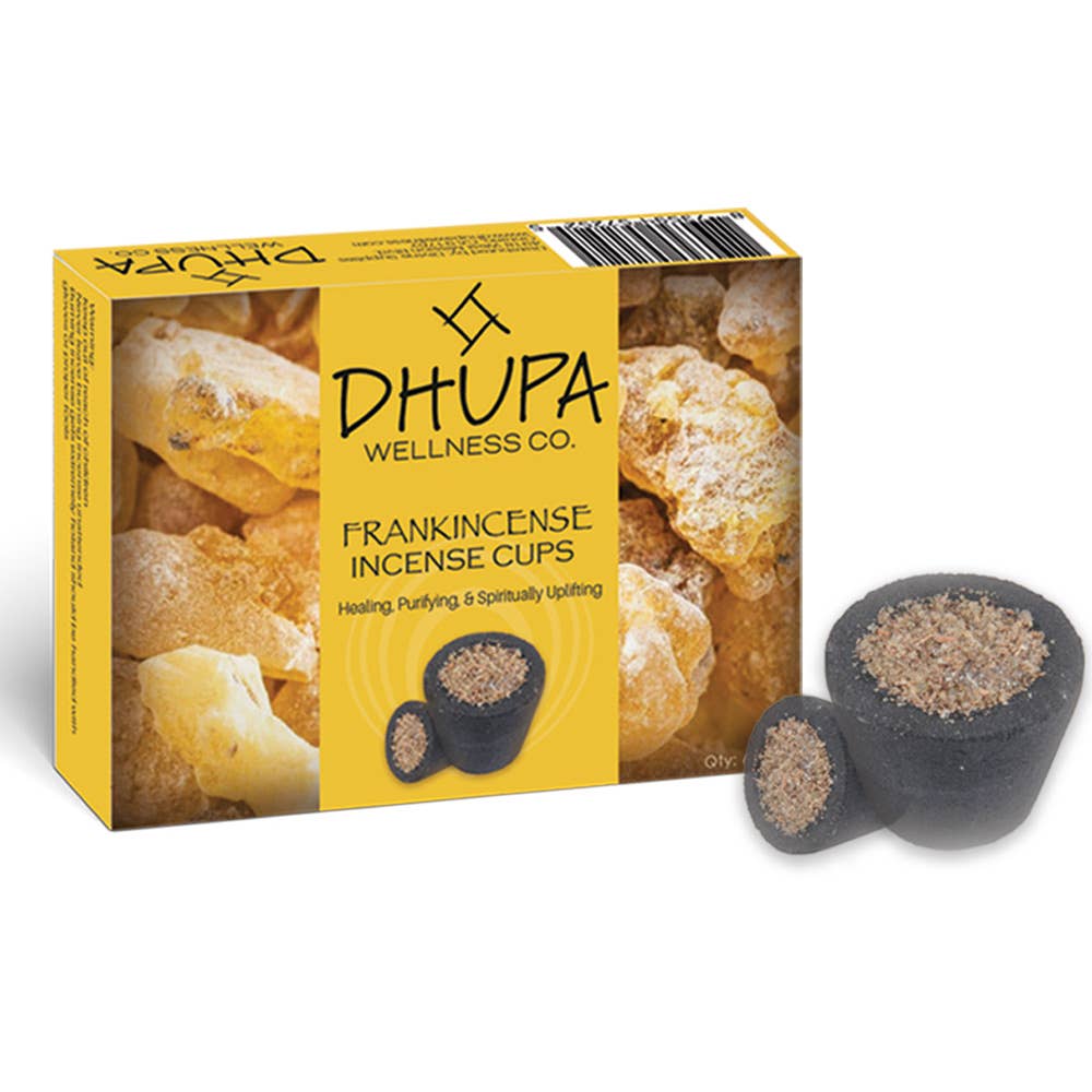 DHUPA - Frankincense Incense Cups Box (6)-Earth Fairy Holistics