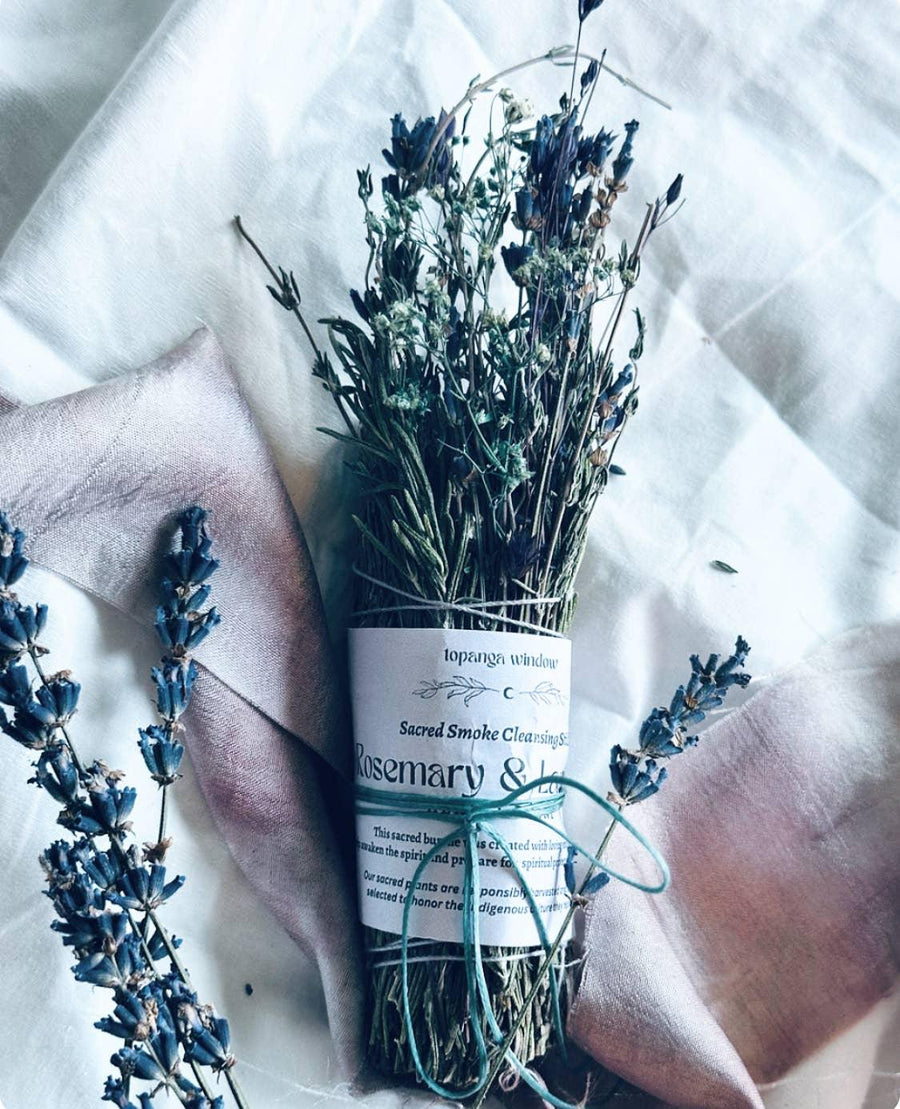 Rosemary and Lavender Sacred Smoke Cleansing Stick-Earth Fairy Holistics