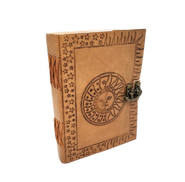 Celestial Leather Journal 5x7" with Latch Closure