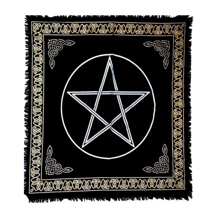 Pentacle Gold/Silver Altar Cloth (24 x 24 in.)
