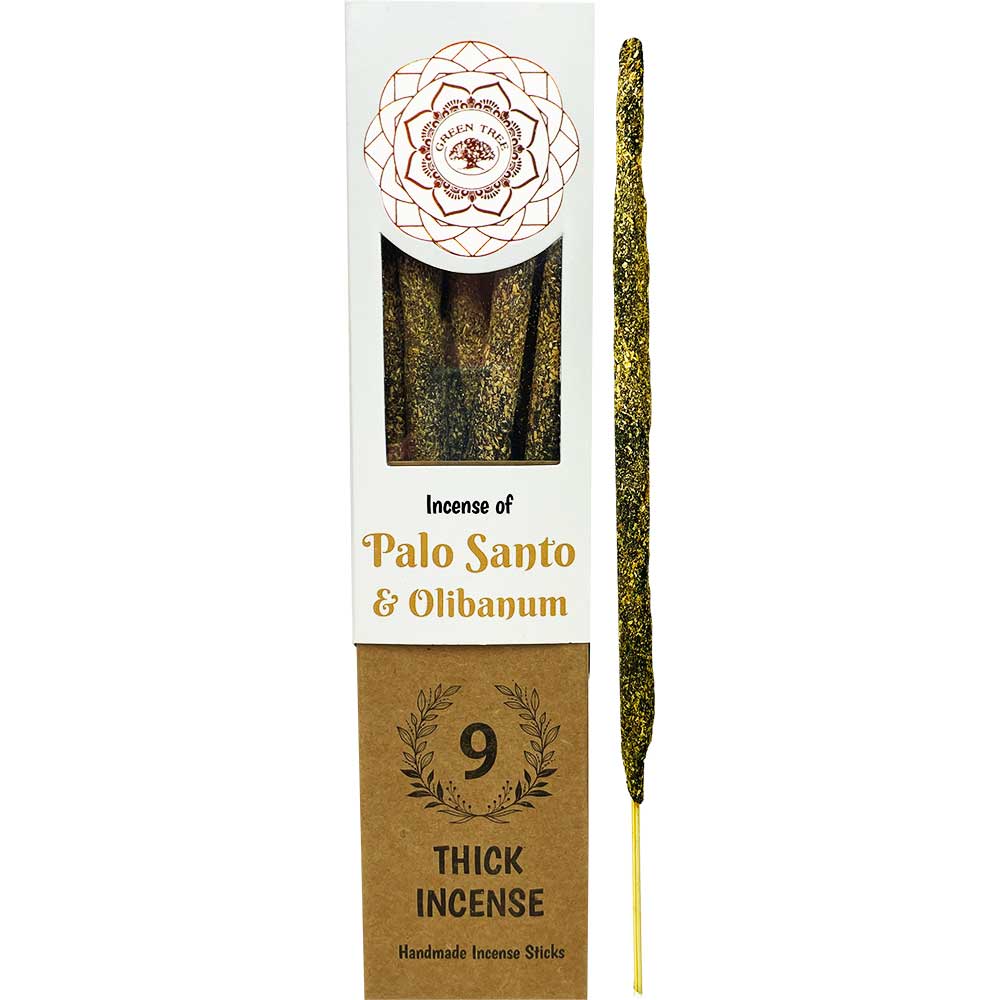 Green Tree Botanical Incense - Palo Santo (9 Thick Sticks)-Earth Fairy Holistics