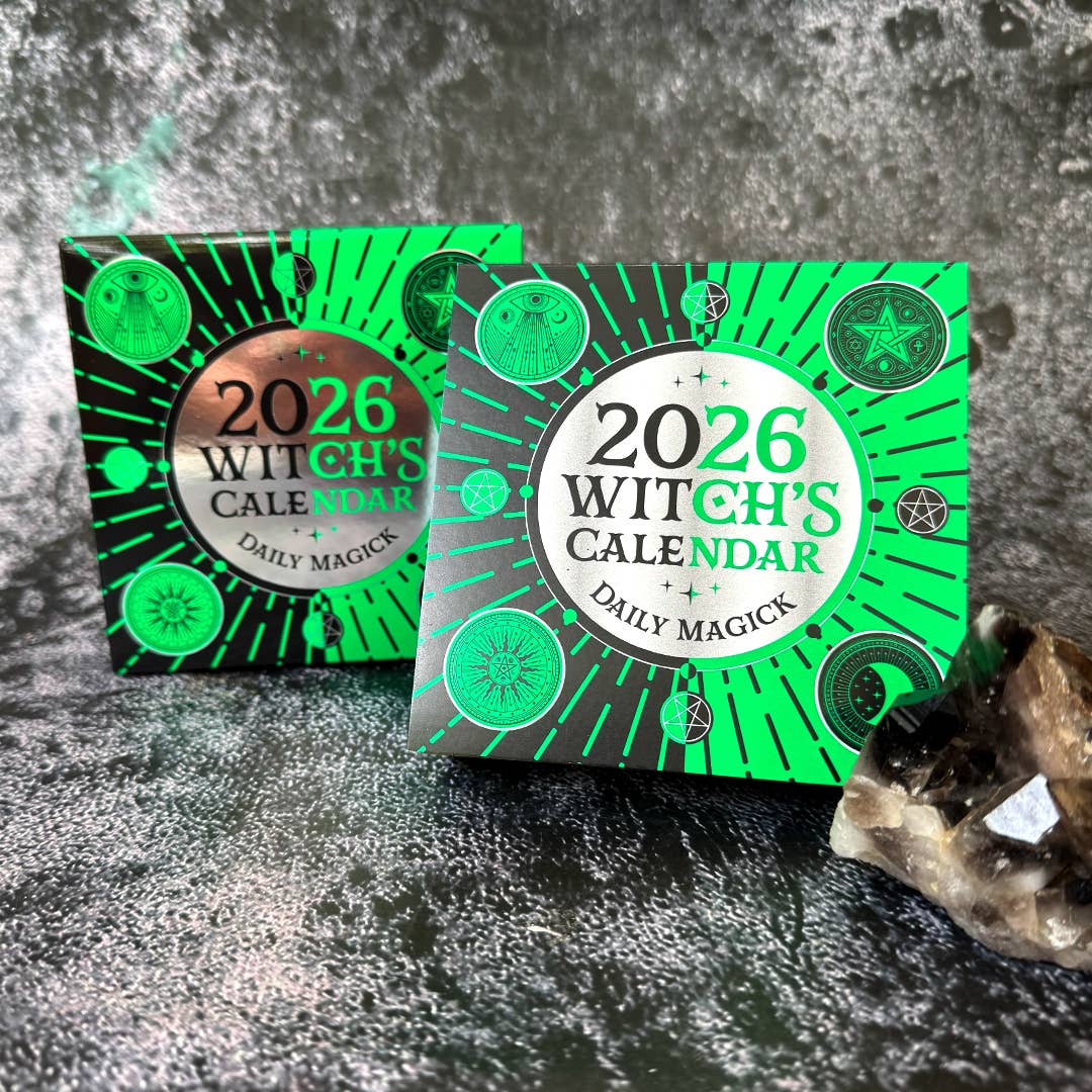 2026 Witch's Calendar: Daily Magick Day-to-Day Calendar by Barbara Meiklejohn-Free-Earth Fairy Holistics