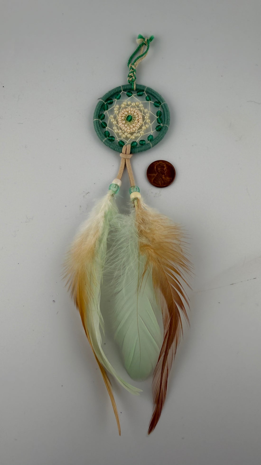 Spirit Wolf Dreamcatchers/Leather Keychains-Earth Fairy Holistics