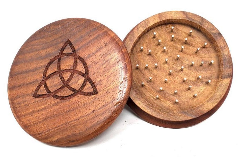 Wood Herb Grinder - Triquetra-Earth Fairy Holistics