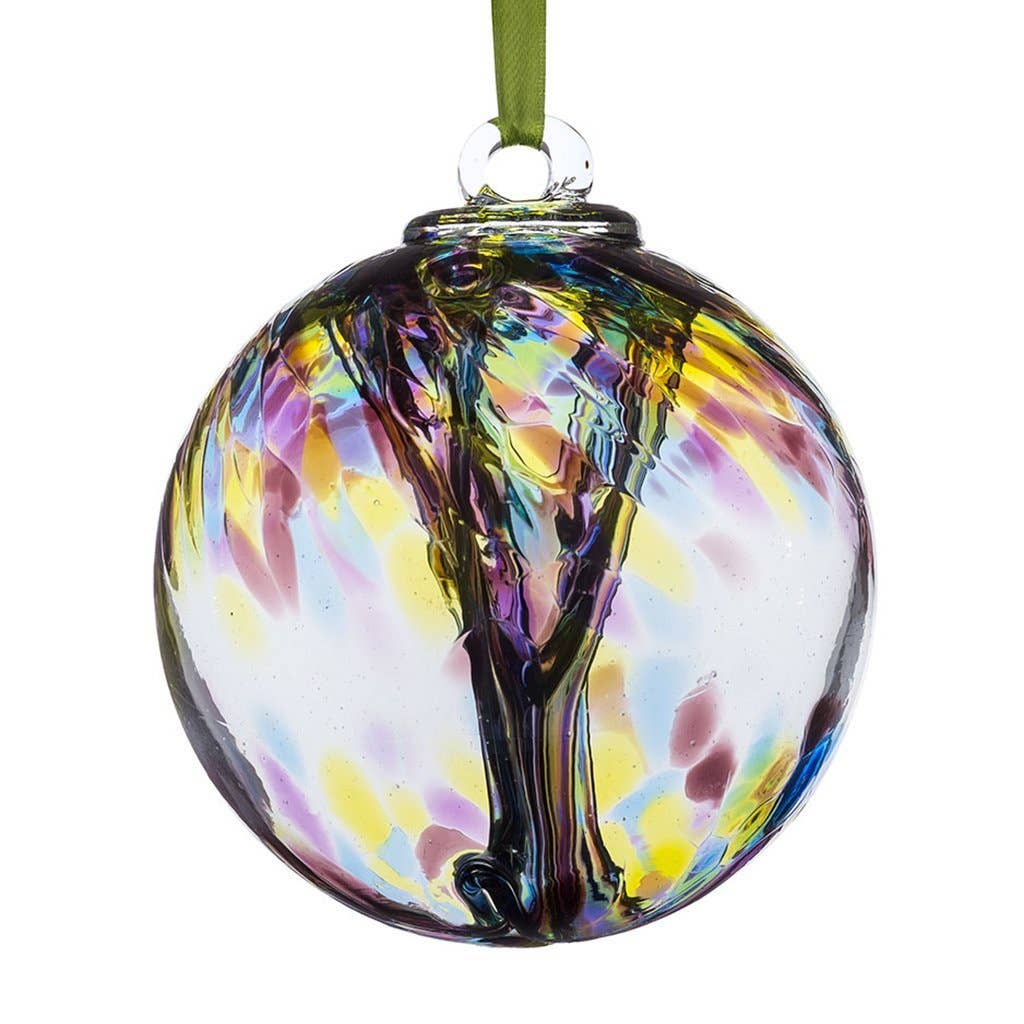 Witch's Ball (Spirit Ball) - Purple, Green & Blue (15cm)-Earth Fairy Holistics